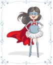 Supermom Character and Card Vector Design